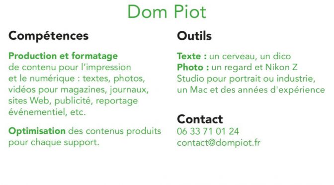 Ce que Dompiot peut faire pour vous